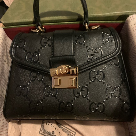 Worn once Gucci : Small GG Top handle bag - Picture 2 of 8